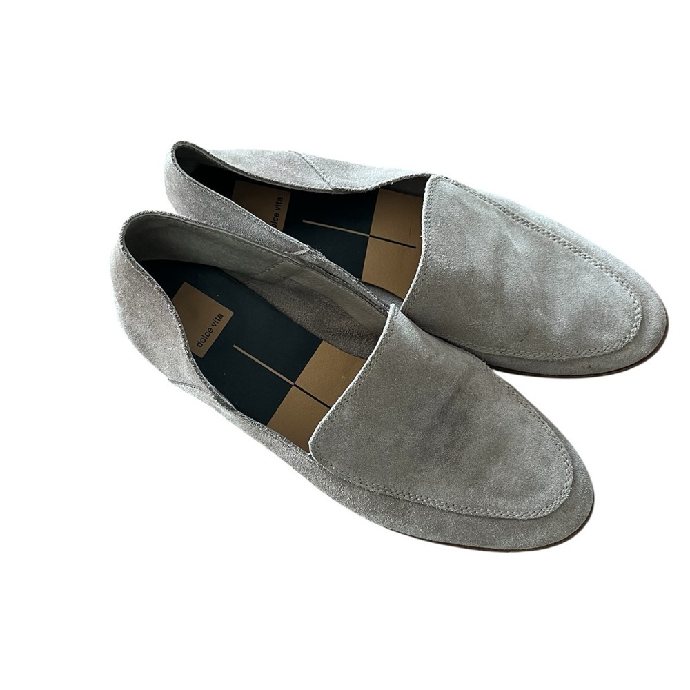 Dolce Vita Women’s Suede Loafers Slip on Taupe size 9